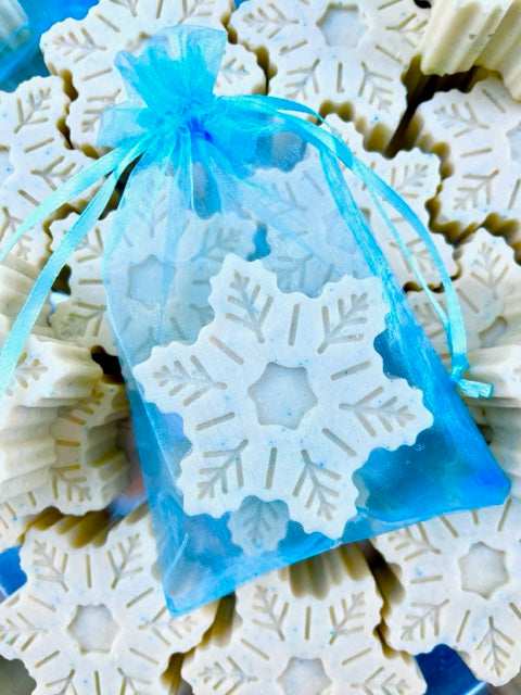 SNOWFLAKE SALT SOAP FAVORS